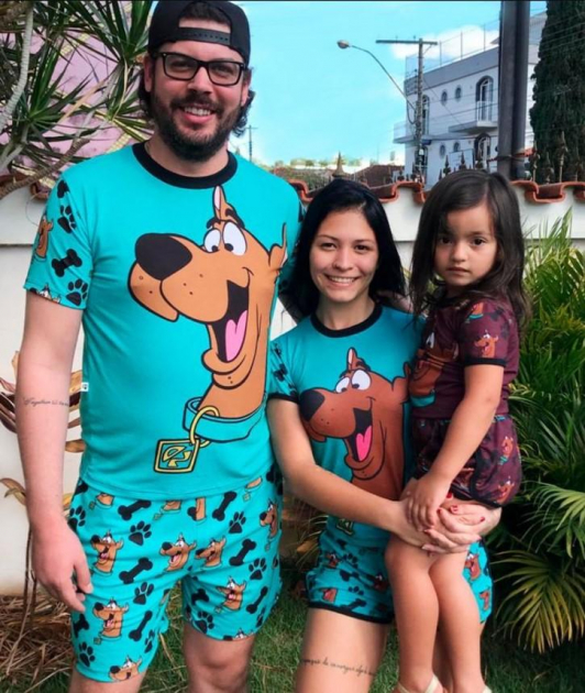 Kit Pijamas Família Scooby Doo 