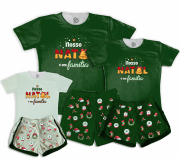 Kit Pijamas Família Temático De Natal - Nosso Natal é em Família 