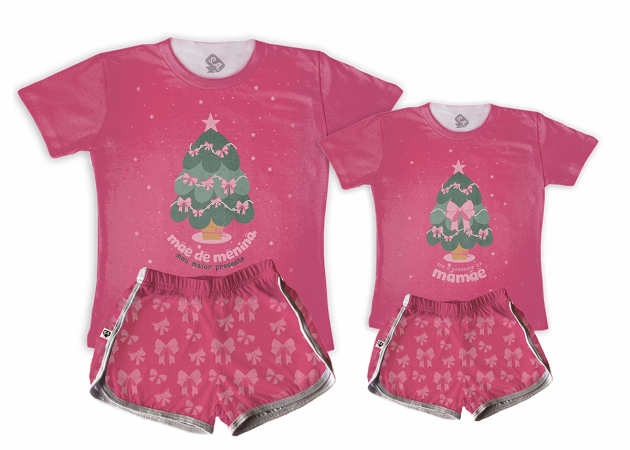 Kit Pijamas Tal Mãe, Tal Filha - Mãe De Menina Presente da Mamãe 