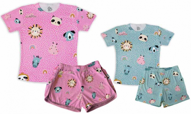 Kit Pijamas Tal Mãe, Tal Filho Dia Das Mães Animais 