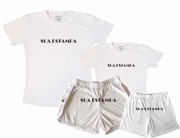 Kit Pijamas Tal Mãe, Tal Filho Personalize 