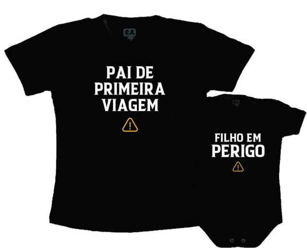 Kit preto Dia dos Pais - Pai de Primeira viagem 