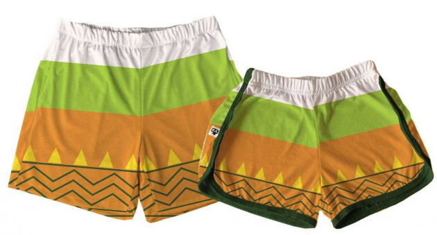 Kit Shorts Tactel Casal De Verão Carnaval Etinico 