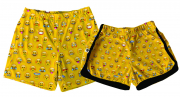 Kit Shorts Tactel Casal De Verão Emoji