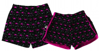 Kit Shorts Tactel Casal De Verão Flamingos 