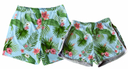 Kit Shorts Tactel Casal De Verão Floral