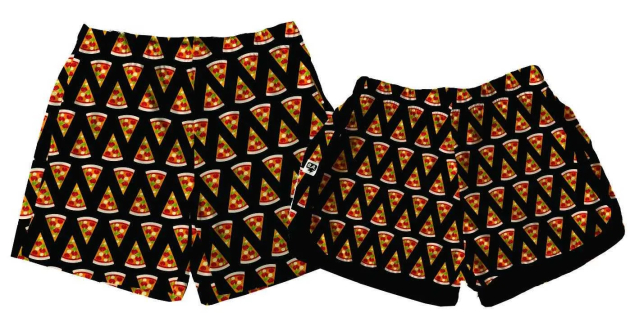 Kit Shorts Tactel Casal De Verão Pizza