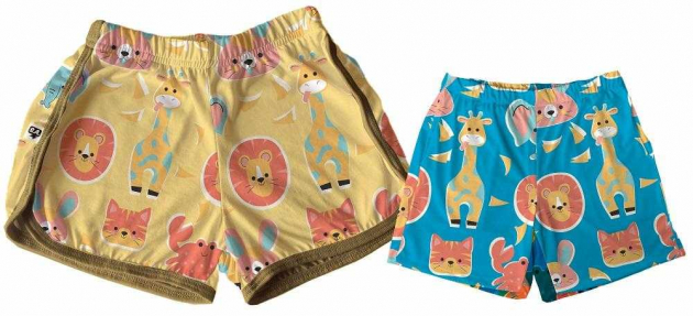 Kit Shorts Tactel Tal Mãe Tal Filho Safari 