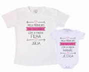 Kit Tal mãe, Tal Filha  Primeiro Dia Das Mães Personalizado 