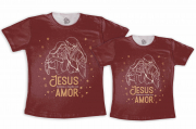 Kit Tal Mãe Tal Filho (a)  Jesus Iluminou o Mundo Com Amor 