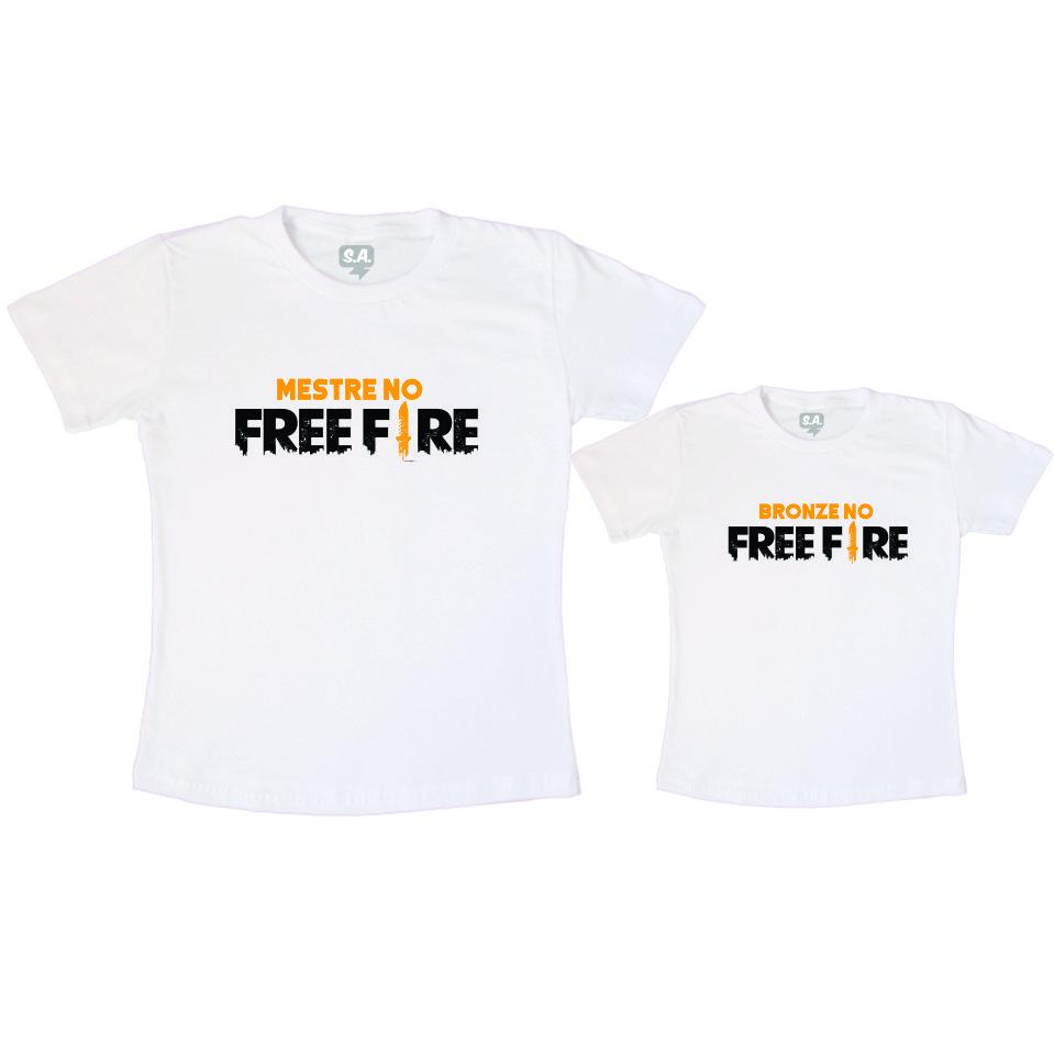 Camiseta Free Fire Aniversário Nome e Idade personalizada