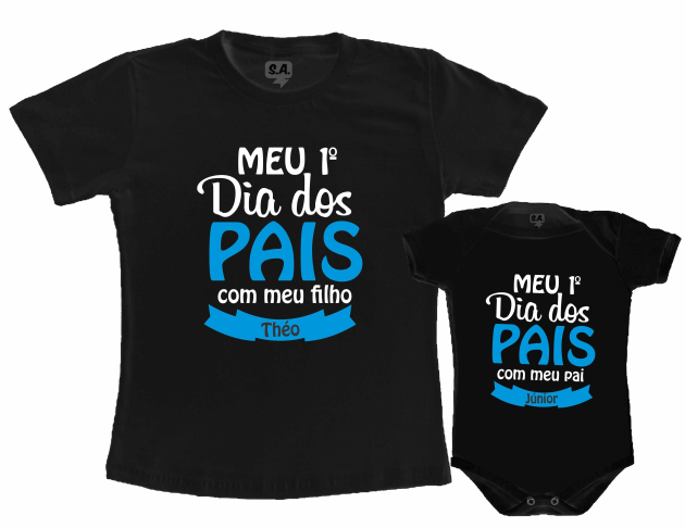 Kit Tal Pai, Tal Filho Primeiro Dia dos Pais - Com Nome 