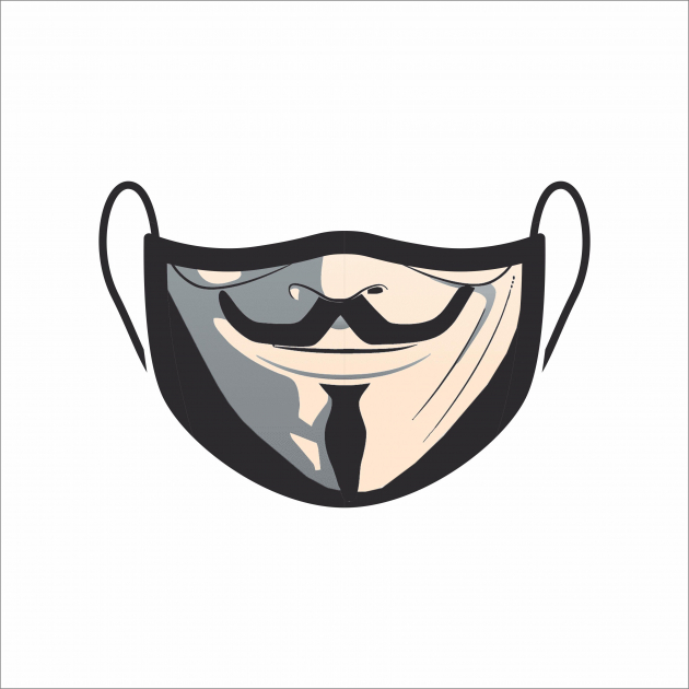 Máscara de Proteção Facial Reutilizável e Lavável Anonimous