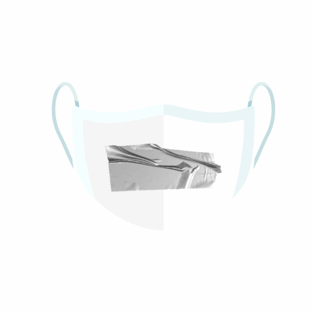 Máscara de Proteção Facial Reutilizável e Lavável SILVER TAPE