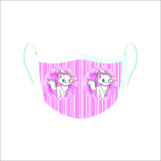Máscara de Proteção Facial Reutilizável e Lavável Gatinha Marie 