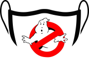 Máscara de Proteção Facial Reutilizável e Lavável Ghostbuster