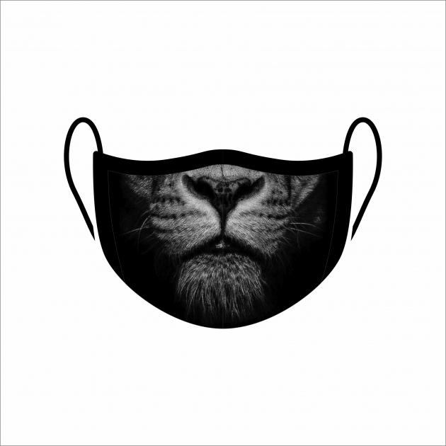Máscara de Proteção Facial Reutilizável e Lavável Leão 