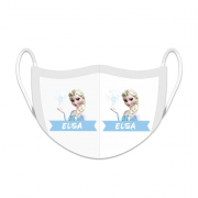 Máscara de Proteção Facial Reutilizável e Lavável Princesas - Elsa
