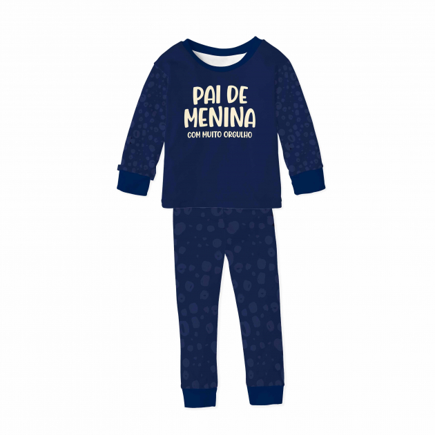 Pijama Adulto De Inverno Pai De Menina