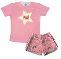 Pijama Feminino Infantil Natal Mini Me 