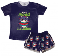Pijama Feminino Infantil Natal Mood Natalino 