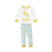 Pijama Infantil de Malha com Punho Balões 