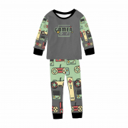 Pijama Infantil De Malha Com Punho Gamer