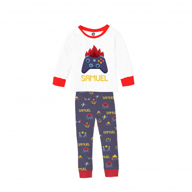 Pijama Infantil De Malha Com Punho Games