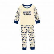Pijama Infantil De Malha Com Punho Orgulho Do Papai 