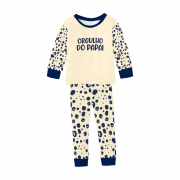 Pijama Infantil De Malha Com Punho Orgulho Do Papai 