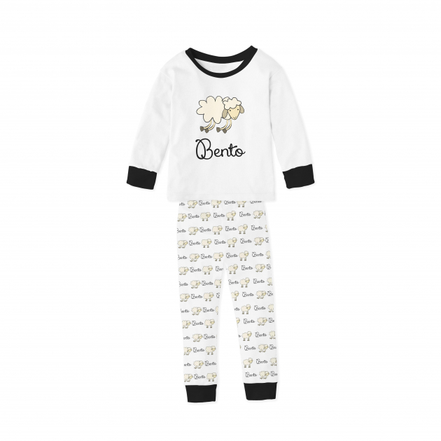 Pijama Infantil De Malha Com Punho Ovelha