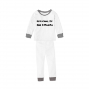Pijama Infantil De Malha Com Punho Personalize