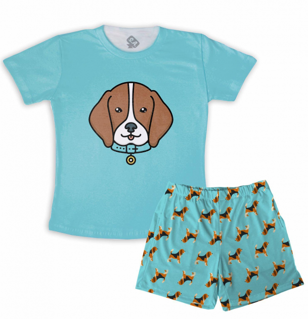 Pijama Masculino Infantil De Malha Beagle