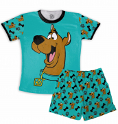 Pijama Infantil De Malha Masculino Estampado Scooby Doo 