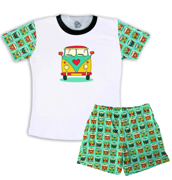 Pijama Infantil de Malha Masculino Kombi 