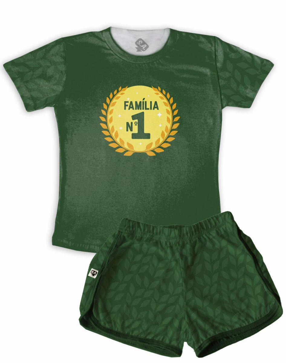Pijama Infantil De Malha Olimpiadas 2021 Familia Numero 1 