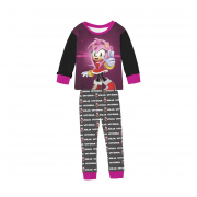 Pijama Infantil Inverno Flanelado com Punho Amy Rose