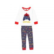 Pijama Infantil Inverno Flanelado Com Punho Games