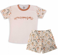 Pijama Infantil Masculino  Ano Novo Recomeçar 