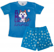 Pijama Infantil  Masculino  Filho Uma Família Animal