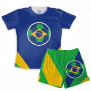 Pijama Infantil  Masculino Para A Copa Bandeira