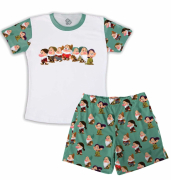 Pijama Masculino Infantil De Malha Sete Anões 