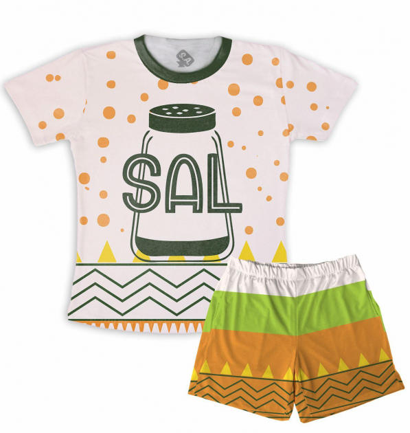 Pijama Masculino Infantil Verão Sal 