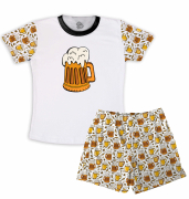 Pijama Masculino Malha Cerveja 