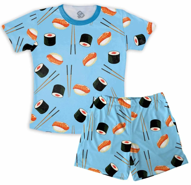 Pijama Masculino Malha Sushi