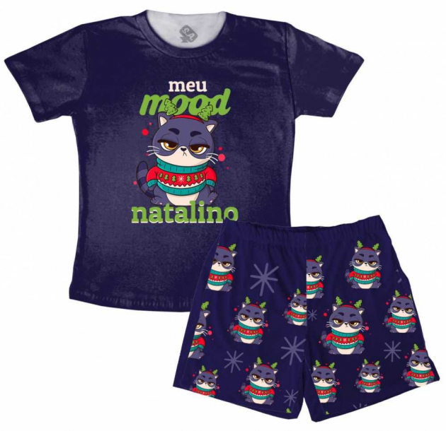 Pijama Masculino Meu Mood Natalino 