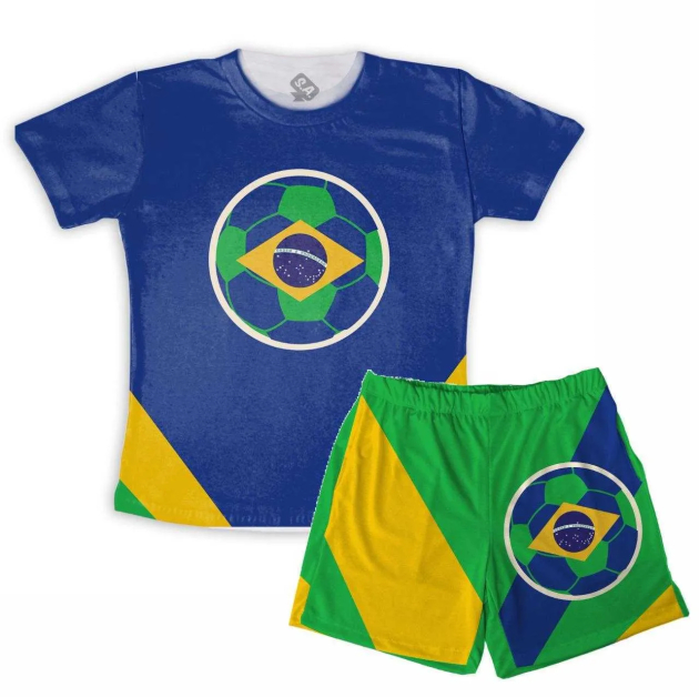 Pijama Masculino  Para A  Copa Bandeira 