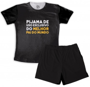 Pijama Verão Masculino Adulto Dia Dos Pais Uso Exclusivo Do Melhor Pai Do Mundo