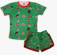 Pijama Verde Feminino Infantil Com Fotos Para O Natal