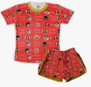 Pijama Vermelho Feminino Infantil Com Fotos Para O Natal